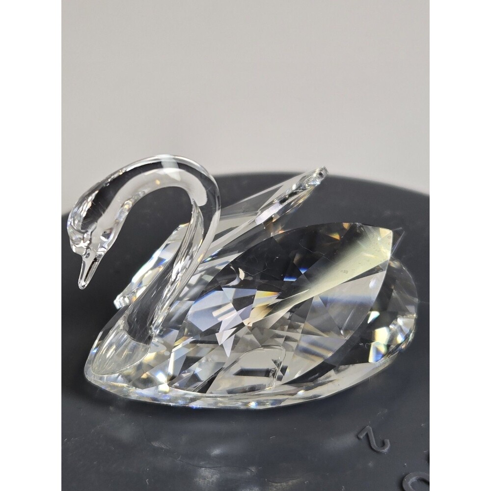 Swarovski Small Swan Crystal Figurine 015152 7633 038 000 Retired Austria w/ Box